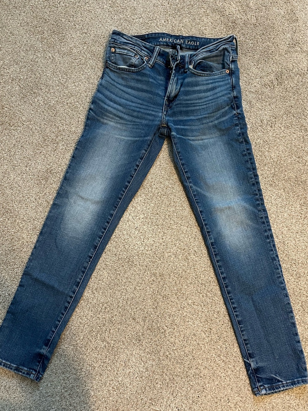American Eagle Distressed Airflex Skinny Jeans Size 28